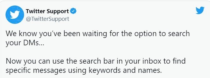 Twitter DM 'lerini Anahtar Kelimeler ile Arama twitter - Twitter DM 'lerini Anahtar Kelimeler ile Arama