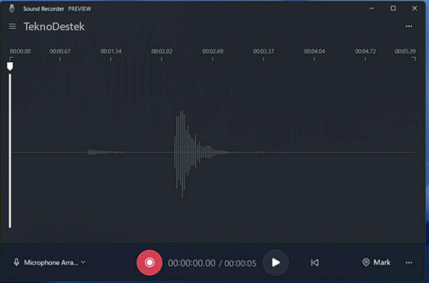 Yeni ve geliştirilmiş Windows 11 Ses Kaydedici Uygulaması
