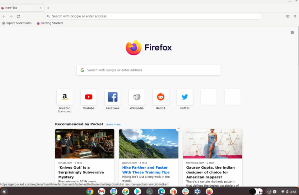 Chromebook ta Firefox