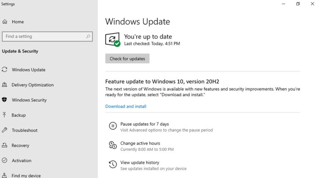Windows 10 surum 20H2 surum hakkinda kapak