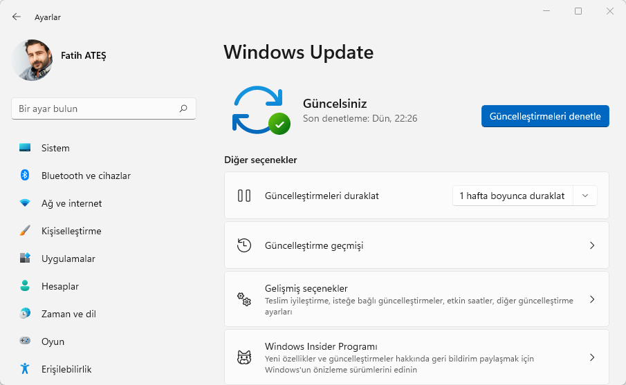 2022 05 10 09 53 02 Ayarlar - Windows 11 Sorunlu Güncellemeler Nasıl Kaldırılır