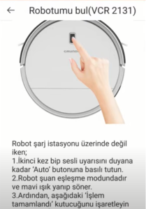 Grundig VCR2131 Robot Süpürge Kurulumu