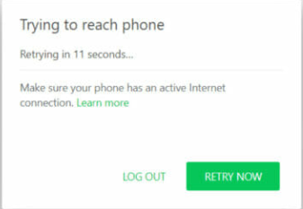 WhatsApp Web çalışmıyor