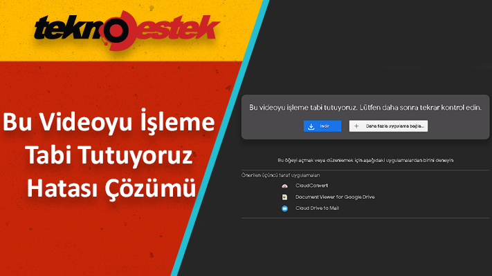 Bu videoyu işleme tabi tutuyoruz. Lütfen daha sonra tekrar kontrol edin?