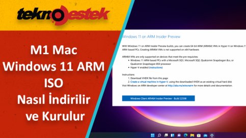 M1 Mac Windows 11 ARM ISO Nasil Indirilir ve Kurulur - M1 Mac Windows 11 ARM ISO Nasıl İndirilir ve Kurulur