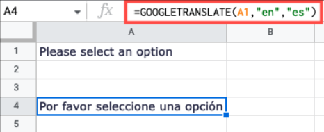 Google E-Tablolarda Diller Nasıl Çevirilir?