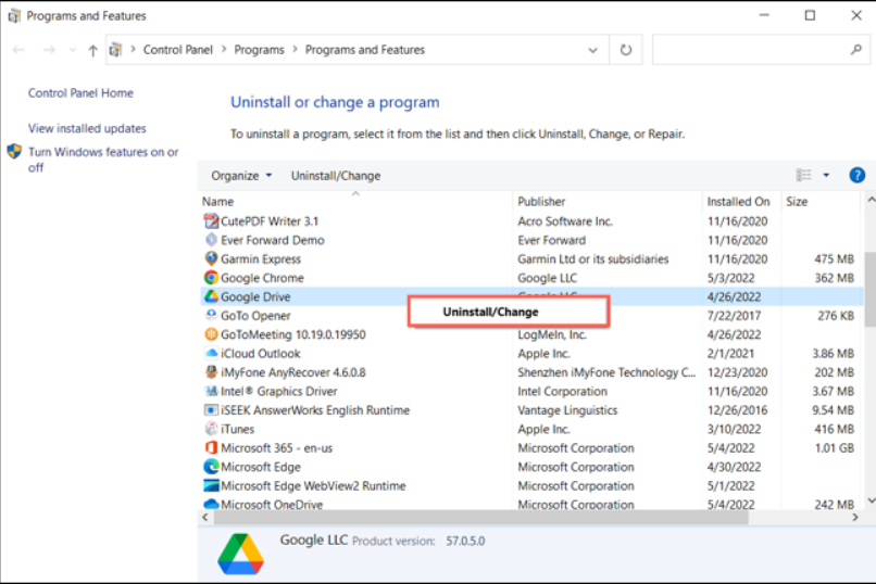 Windows Google Drive Nasıl Kaldırılır?