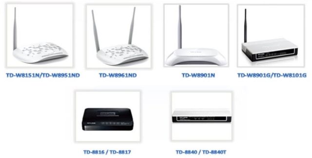 TP-LİNK Serisi Modemlerin Kurulumu, TPLİNK (TD-W8961ND, TD-W8961N, TD-W8151N, TD-W8951ND, TD-W8901N, TD-W8901G, TD-W8101G)