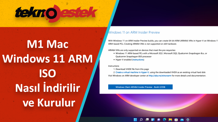 M1 Mac Windows 11 ARM ISO Nasıl İndirilir ve Kurulur M1 Mac Windows 11 ARM ISO Nasil Indirilir ve Kurulur - M1 Mac Windows 11 ARM ISO Nasıl İndirilir ve Kurulur