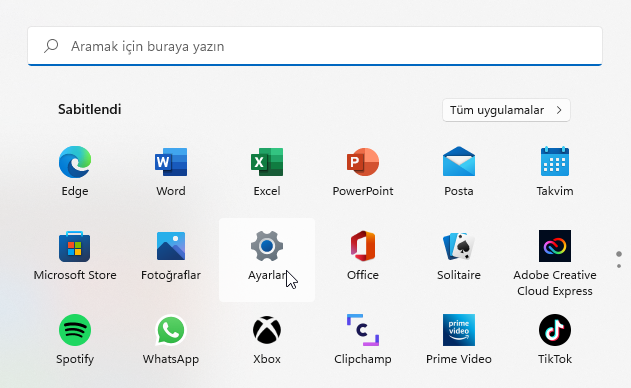 Windows 11 Ayarlar - Yeni Bir Bilgisayar Alındığında Yapılması Gerekenler