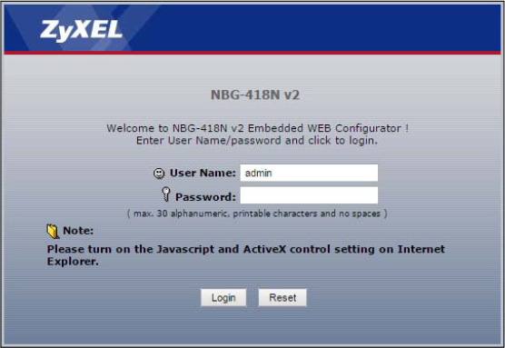 ZyXEL NBG-418N v2 Modem Kurulumu