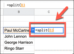 Google E-Tablolarda İsimler Nasıl Ayrılır? split 1 - Google E-Tablolarda İsimler Nasıl Ayrılır?