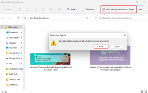 Windows 11'de Önemsiz Dosyalar
