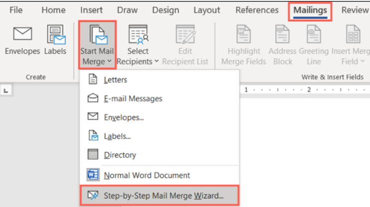 Microsoft Word'de Adres Birleştirme