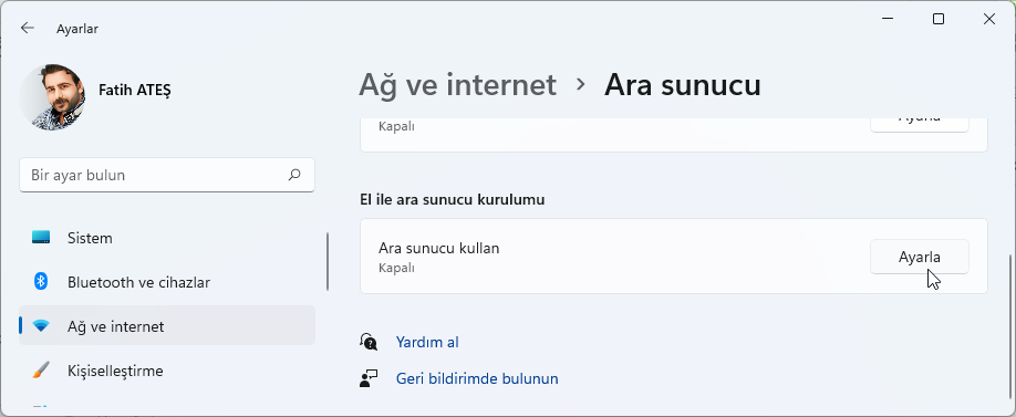 Proxy Sunucusu Manuel Nasıl Kurulur