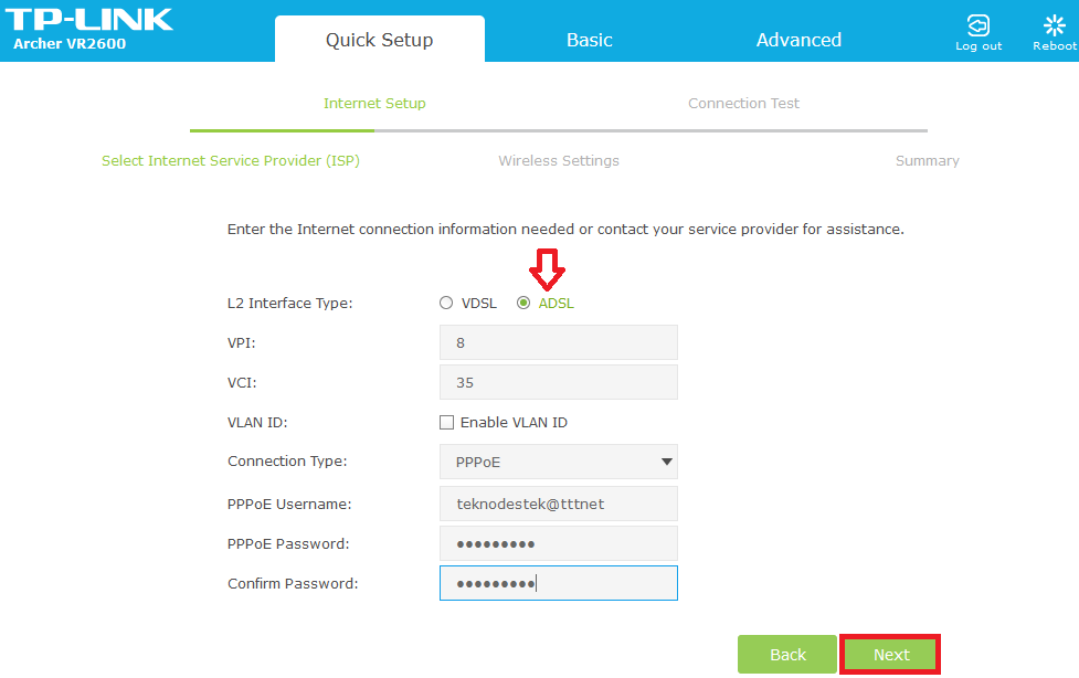 TP-Link Archer VR2600 Modem Kurulumu