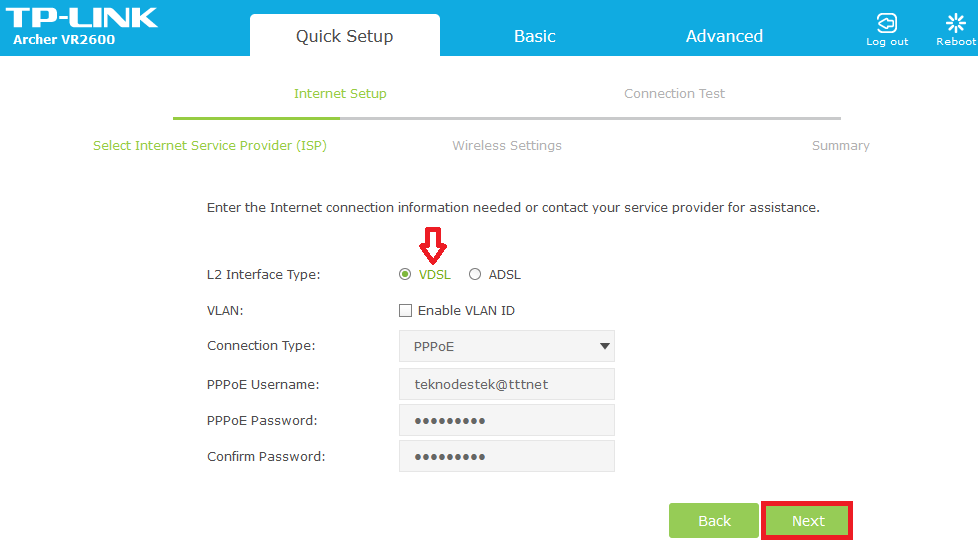 TP-Link Archer VR2600 Modem Kurulumu