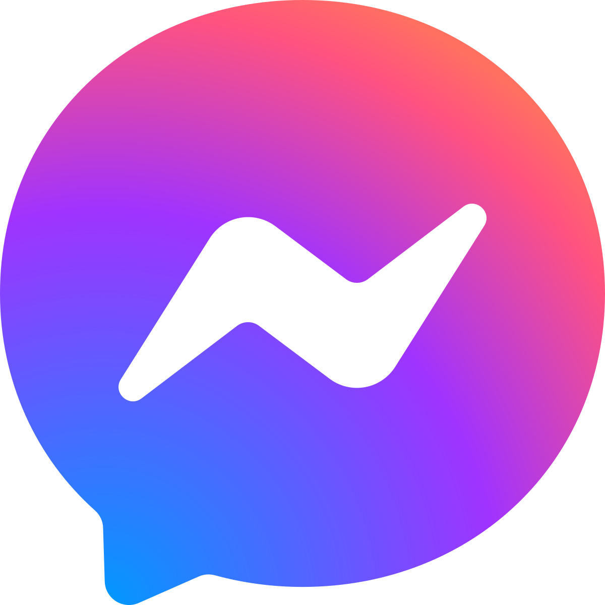 Facebook Messenger logo 2020.svg - Messenger Uçtan Uca Şifreleme