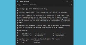 HOSTS Dosyası Nasıl Düzenlenir