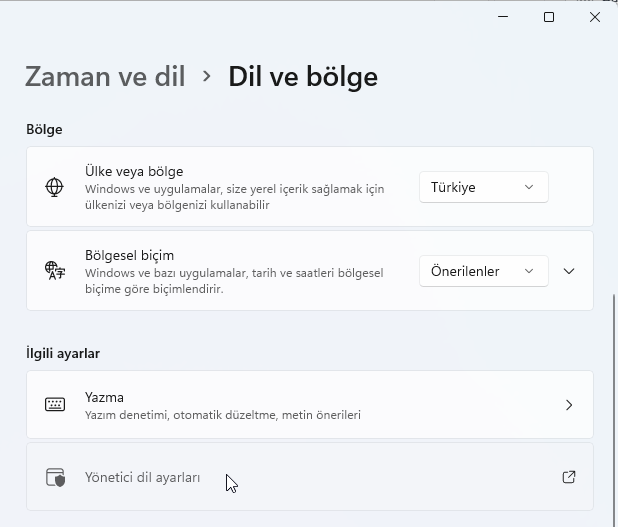 Windows 11 Tarih ve Saat Gizleme