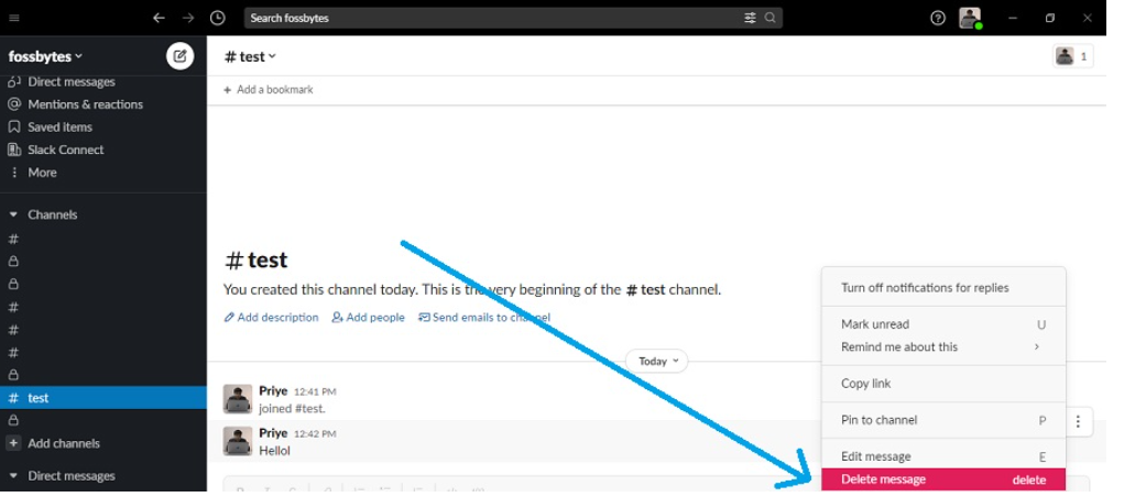 Slack Mesajlarımı Nasıl Silebilirim Slack Mesajları Silme