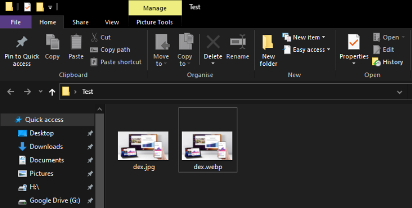WEBP Resimlerini PNG veya JPG'ye Dönüştürme