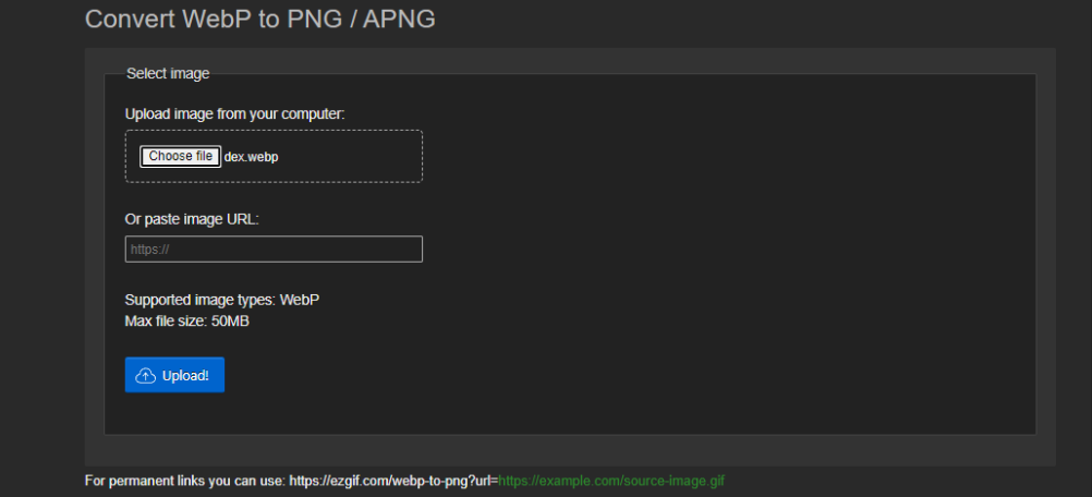 Ekran goruntusu 2022 08 26 152733 - WEBP Resimlerini PNG veya JPG'ye Dönüştürme