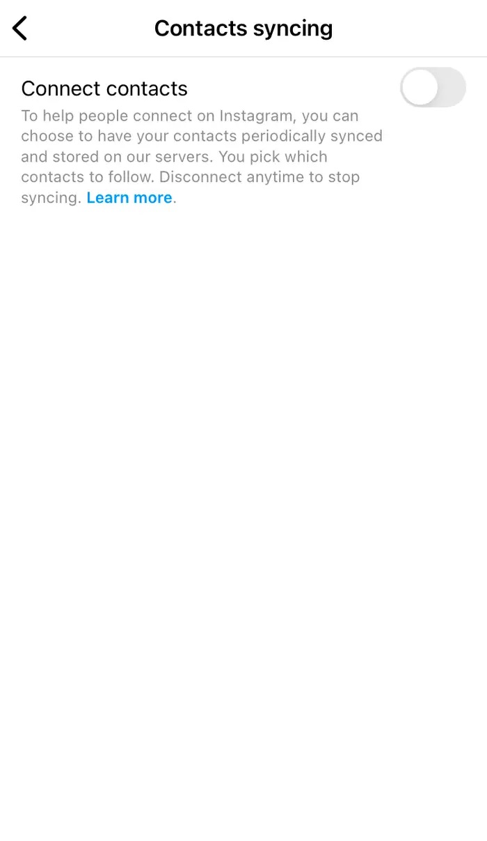 Instagram ile Telefon Rehberinizi Senkronize Etme
