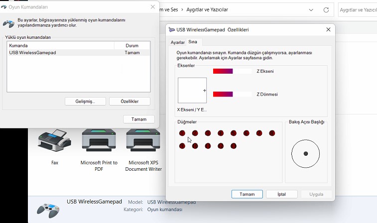 kumanda ozellikler - Hadron HD305 Oyun Kolu Kurulumu