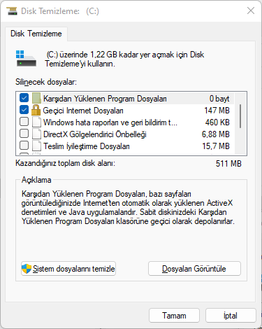 Disk Alanı Nasıl Boşaltılır