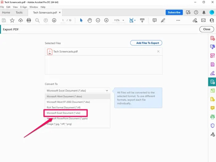 PDF Dosyasını Excel'e Dönüştürme PDF Dosyasını Excel'e Dönüştürme
