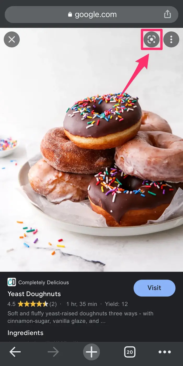 iPhone'da veya iPad'de Görsel Arama Yapma