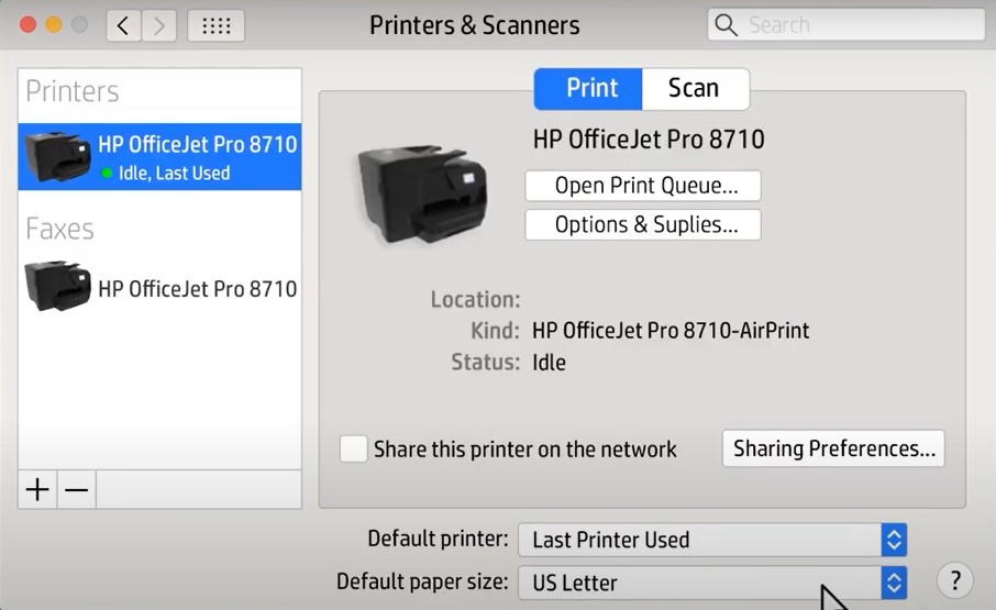 macbook hp yazıcı kurulumu