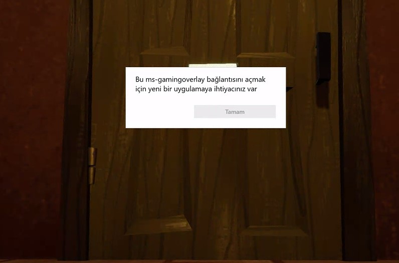 hata ekran ss - Windows Oyun Açılırken Ms-Gaming Overlay Hatası