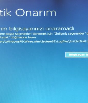 Srttrail.txt BSOD hatası