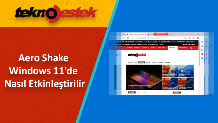 Windows 11'de Pencere Sallama Nasıl Etkinleştirilir