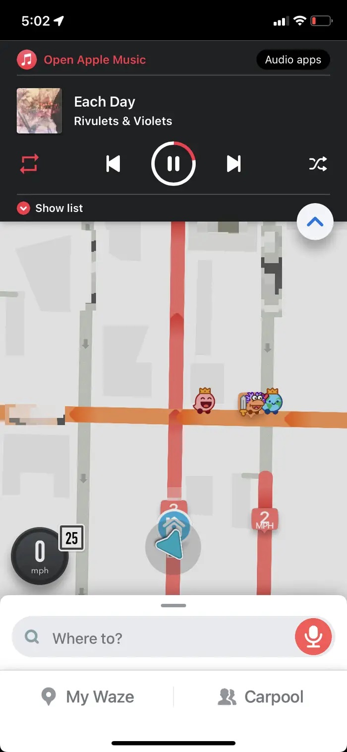 Apple Müzik'i Waze'e Bağlama