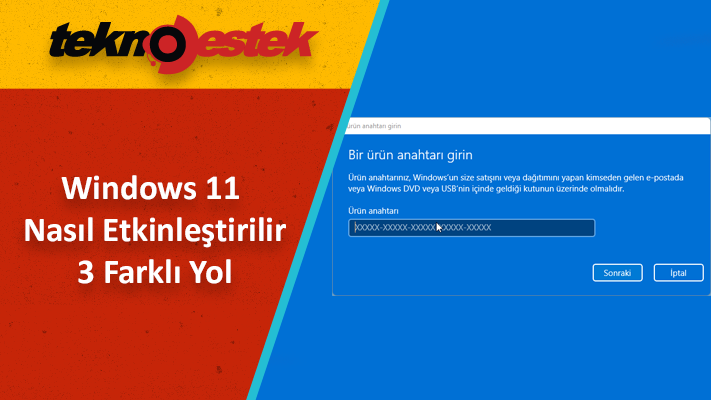 Windows 11'i Etkinleştirme