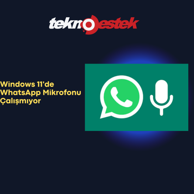 Windows 11 de WhatsApp Mikrofonu Çalışmıyor
