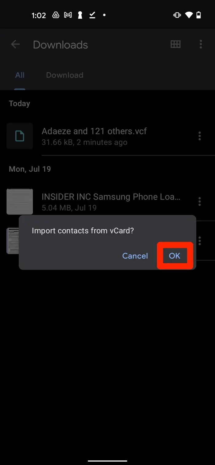 iPhone'daki Rehberi Android'e Aktarma
