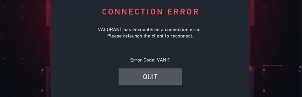 Valorant VAN 0 Hatası