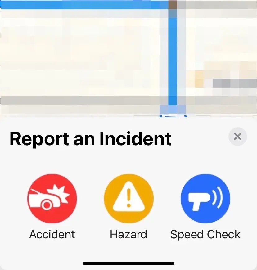 Apple Haritalar Trafik Kazası Bildirme