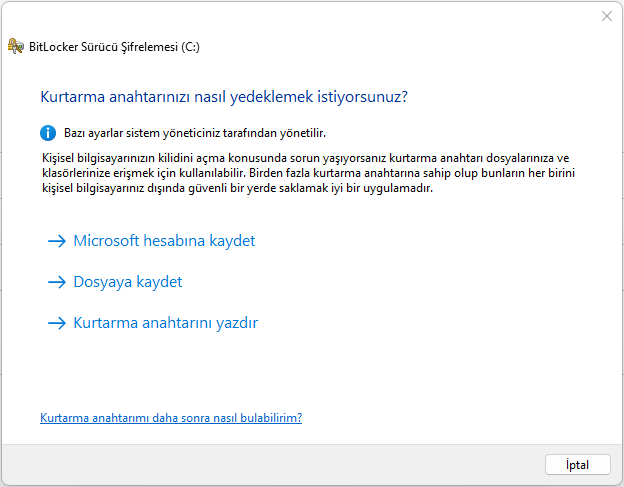 Windows 11 BitLocker Kurtarma Anahtarı Bulma Bilgisayarda BitLocker Kurtarma Anahtarı Nasıl Bulunur