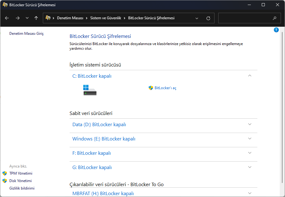 Cihaz Şifreleme ile BitLocker Arasındaki Fark Nedir Cihaz Şifreleme ile BitLocker Arasındaki Fark Nedir