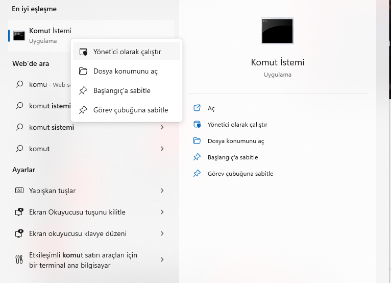 KB5007651 Yükleme Hatası 0x80070643 KB5007651 Yükleme Hatası giderme