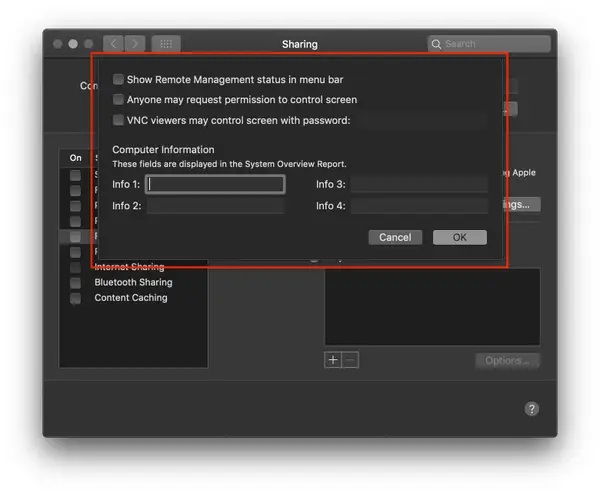 Mac Uzak Masaüstü Erişimini Etkinleştirme