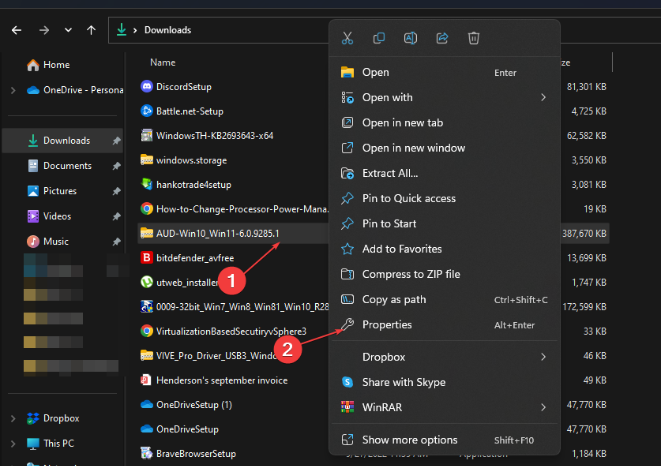 Win11 dosyalar geri geliyor