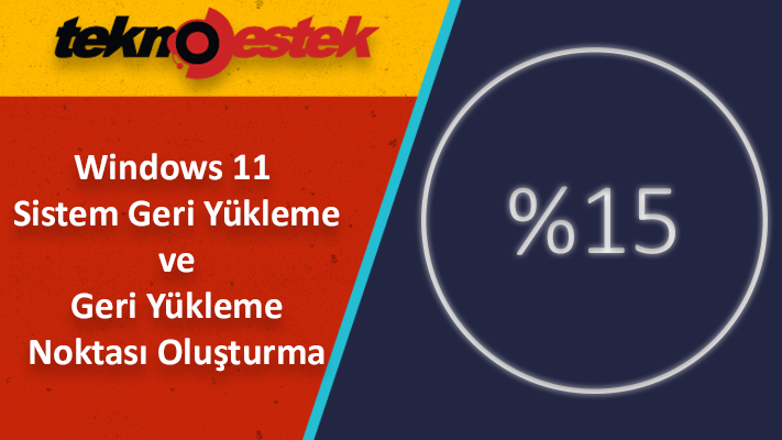 Windows 11 Geri Yükleme Noktası Oluşturma