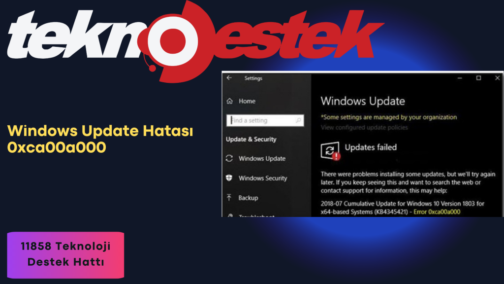 Windows Update Hatası 0xca00a000 Sorun Giderme