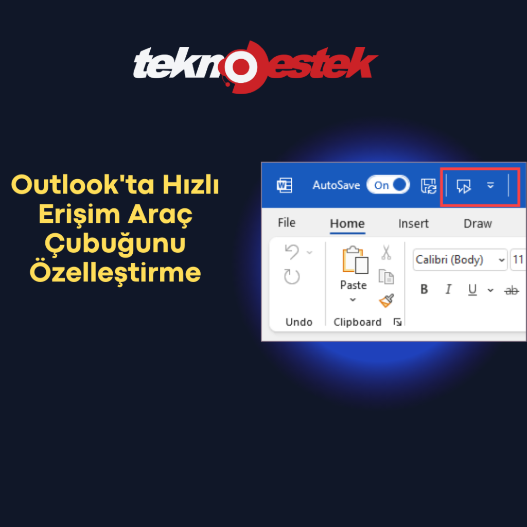 Outlookta Hizli Erisim Arac Cubugunu Ozellestirme